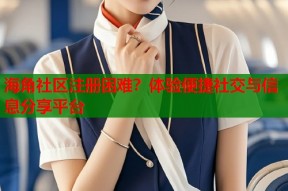 海角社区注册困难？体验便捷社交与信息分享平台