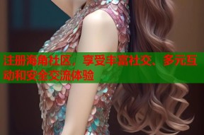 注册海角社区，享受丰富社交、多元互动和安全交流体验