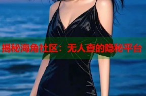 揭秘海角社区：无人查的隐秘平台