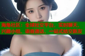 海角社区：全球社交平台，实时聊天、兴趣小组、语音通话，一站式结交新友