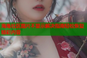海角社区图片不显示解决指南轻松恢复精彩内容