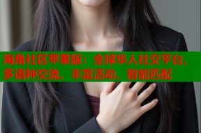 海角社区苹果版：全球华人社交平台，多语种交流、丰富活动、智能匹配