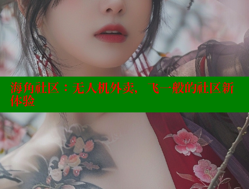 海角社区：无人机外卖，飞一般的社区新体验 海角社区网站 第1张