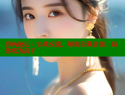 海角论坛：实战交流，解密私藏资源，助你成为高手 海角社区网站 第1张