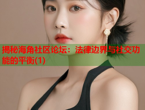 揭秘海角社区论坛：法律边界与社交功能的平衡(1)  第1张