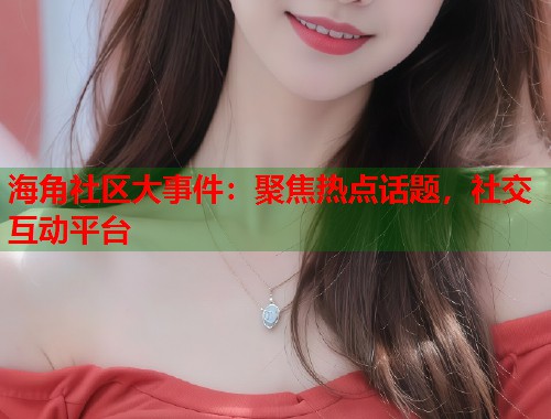 海角社区大事件：聚焦热点话题，社交互动平台  第1张