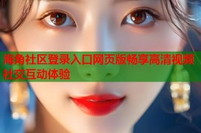 海角社区登录入口网页版畅享高清视频社交互动体验