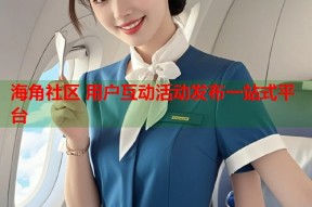 海角社区 用户互动活动发布一站式平台