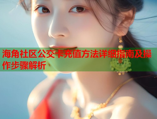海角社区公交卡充值方法详细指南及操作步骤解析  第1张